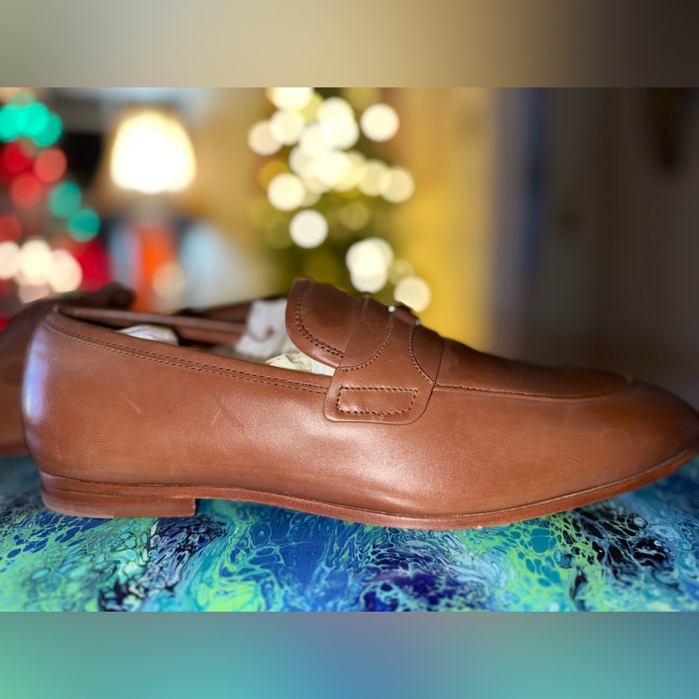 Coach Tanner Leather Loafers Saddle Brown Size 11D (CS020) (NIB) - Picture 13 of 13